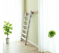 Scala da soffitta, Scala da Parete, soffitta con corrimano, 5/6/7/8 Piedi, Scala da soffitta da Parete, Emergenza seminterrato (5 gradini 155,29 cm/5 Piedi)