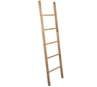 Scala decorativa in legno naturale 43,5 x 4 x 160 cm