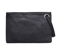 Scala Dei Bagagli Borsa in pelle per le signore Frizione Colore Busta Cena Solido Borsa Signore Custodie Cosmetiche Per, Le Noir, Taglia unica