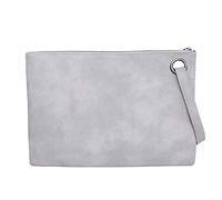 Scala Dei Bagagli Borsa in pelle per le signore Frizione Colore Busta Cena Solido Borsa Signore Custodie Cosmetiche Per, grigio, Taglia unica