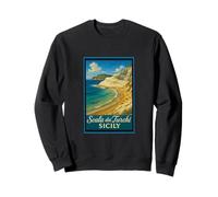 Scala dei Turchi Sicilia Italia 50s Vintage Poster Art Graphic Felpa