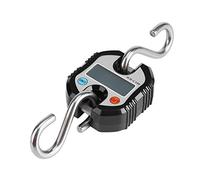Scala del bagaglio, mini gru portatile digitale LCD gancio appeso bilance ciclo bilancia digitale viaggio scala di pesca postale gancio.(Nero)