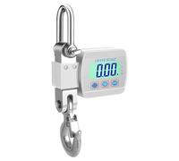 Scala della gru Gancio Elettronico Per Bilancia Sospesa 500 Kg Con Display Digitale(Bianco)