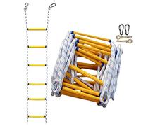 Scala della scala della corda la scala di fuga antincendio 2/3/4 per la capacità di sfuggire antincendio in casa fino a 420 kg con ganci per finestre e balcone 3m 5m 8m 10m 15m 20m