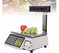 Scala di calcolo commerciale di prezzi di Digital con l'esposizione fronte-retro e la stampante termica dell'etichetta per la vendita al dettaglio, il supermercato ed i negozi alimentari