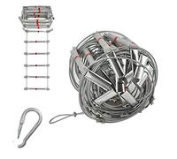 Scala di Corda ignifuga, Scala di Sicurezza di Emergenza da 20 m, Design Antiscivolo Resistente per Una Rapida Fuga, Attrezzatura antincendio Durevole e affidabile, Lunghezza 65,6 Piedi (10