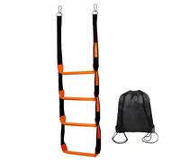 Scala di corda per barche per carichi pesanti a 4 gradini con gradini rinforzati - Ideale per gommoni, kayak, barche a motore e canoe