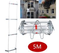 Scala di Corda Scala antincendio Scala di emergenza Scala di fuga 5M con 2 ganci