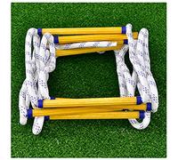 Scala di Corda, Scala di Corda, Scale di Emergenza, Scala di Fuga, Linea di Vita Domestica, Scala di Sicurezza Morbida in Nylon per esterni/12 m (15 m)