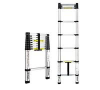 Scala di estensione industriale resistente, 2 m e 3,2 m, regolabile, leggera, multiuso, per uso domestico e esterno, perfetta per progetti fai da te e riparazioni