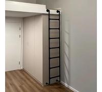 Scala di fuga da 1,2 m, 1,8 m, 2,1 m, 2,4 m, scala antincendio di emergenza per casa, scala a soppalco, letto a castello e finestra, metallo resistente, capacità di carico 145 cm