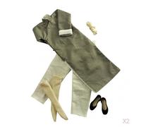 Scala Di Grigi 1/6 Maniche Lunghe Kung Fu Vestito Veste Fissato Per Le Figure Da
