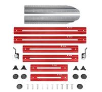 Scala di misura pieghevole in alluminio con doppia scala per montanti, misura in alluminio leggero