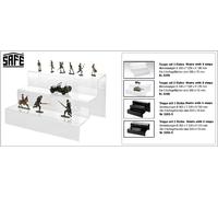 Präsentations-treppen Acrilico Ferrovie H0 3 Livelli B300xT230xH180 MM Safe 5265