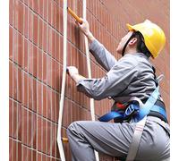 Scala di salvataggio ignifuga da 10 m Scala di corda con 2 moschettoni per vigili del fuoco Casa di salvataggio Capacità di carico dell'albero fino a 200 kg