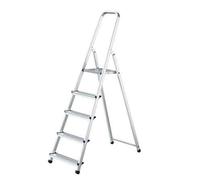 SCALA DOMESTICA IN ALLUMINIO 3 GRADINI 2+1 CON PEDANA MODELLO ATHENA MARCHETTI