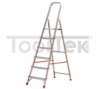 SCALA DOMESTICA IN ALLUMINIO 6 GRADINI 5+1 CON PEDANA GIERRE