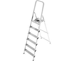Scala domestica in alluminio Colombo Stark 6 gradini p/max 150 kg Silver colored