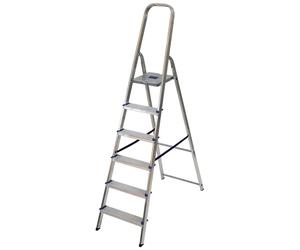 Scala domestica in alluminio Facal Alfa 6 gradini p/max 150 kg Alu