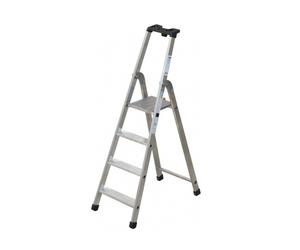 Scala domestica in Alluminio Pieghevole 4 Gradini 150kg Professionale Quadra
