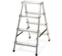 Scala domestica KADAX, gradino pieghevole con portata fino a 125 kg, 4 gradini