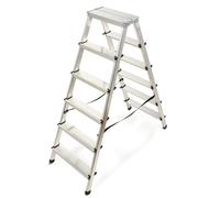 Scala domestica KADAX, gradino pieghevole con portata fino a 125 kg, 6 gradini
