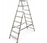 Scala domestica KADAX, gradino pieghevole con portata fino a 125 kg, 8 gradini