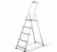 scala domestica professionale in alluminio a tre gradini portata 120kg ideale per uso domestico e professionale robusta e leggera