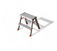 Scala doppia salita in alluminio robusti e sicuri carico massimo 150 kg conforme sicurezza larghezza gradino