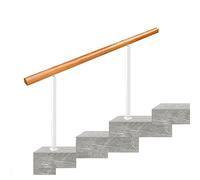 Scala esterna ils 3-4 ringhiera in legno per gradini ringhiera di sicurezza per ponti e patii portico in cemento con kit di installazione (opzioni di colore)