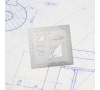 Scala flessibile per mappe e goniometro per rilevamento in Per la costruzione e la navigazione con righello di coordinate trasparente che supporta MGRS USNG e sistemi di coordinate metriche