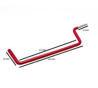 Scala Gancio Rosso Plastic Rivestito 245mm 6.7mm Confezione Di 1