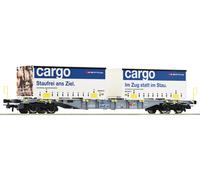 Scala H0 Roco 6600028 - Vagone Trasporto Container, SBB Cargo Nuovo Conf. Orig.