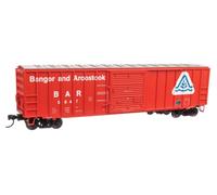 Scala H0 - Walthers 50' Appendice Exterior Posta Boxcar Bangor & Aroostook 1877