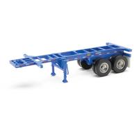 Scala H0 - Walthers Trailer 20` Container Telaio 2 Pezzo Blu 4501 Neu