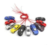 Scala illuminata modellino auto, 10 pezzi 1:87 ~ 1:100 H0/TT nel modello illuminato auto treno 45 * 16 * 11MM per il layout del paesaggio