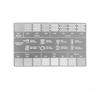 Scala in acciaio inox per macinare il caffè, per gli utenti del macinacaffè per regolare e verificare la finezza della macinatura per un migliore sapore del caffè (1 PC)