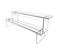 Scala in acrilico trasparente per organizzare e presentare piccoli oggetti come bambole, statuette, gioielli e prodotti di bellezza (2° piano)