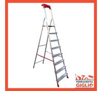 Scala in Alluminio 4 5 6 7 8 Gradini Pieghevole Scaletta Domestica Leggera