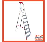 Scala in Alluminio 4 5 6 7 8 Gradini Pieghevole Scaletta Domestica Leggera B