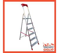 Scala in Alluminio 4 5 6 7 8 Gradini Pieghevole Scaletta Domestica Leggera E
