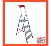 Scala in Alluminio 4 5 6 7 8 Gradini Pieghevole Scaletta Domestica Leggera E