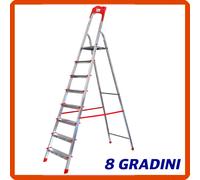 Scala in Alluminio 4 5 Gradini Pieghevole Scaletta Domestica da esterno interno