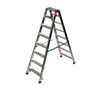 Scala in Alluminio 5 6 7 Gradini FACAL Doppia Salita Portata 150Kg Professionale