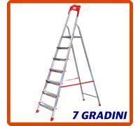 Scala in Alluminio 7 Gradini Pieghevole Scaletta Domestica Leggera per interno