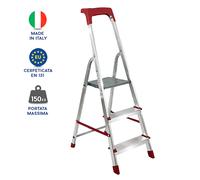 SCALA IN ALLUMINIO 8 7 6 5 4 3 GRADINI LEGGERA PIEGHEVOLE SALVASPAZIO DOMESTICA