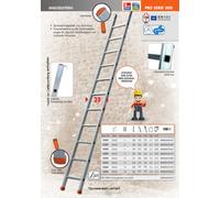 Scala in alluminio a 16 pioli FACAL serie 300