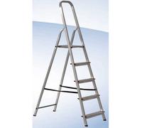 Scala in alluminio apribile pieghevole a libro 6 gradini h.m.1,24 antiscivolo pa