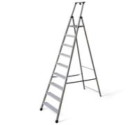 Scala in alluminio con gradini e pedana antiscivolo normativa EN131 sicurezza e comodità di salita