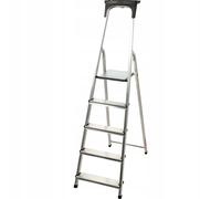 Scala in alluminio KADAX, scala a pioli fino a 125 kg, scala a gradini, 5 gra...